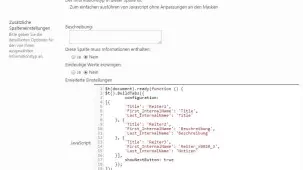 SharePoint JavaScriptspalte