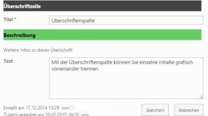 SharePoint Überschriftenspalte